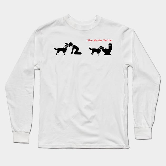 Funny Dog kissing Long Sleeve T-Shirt by Andreeastore  